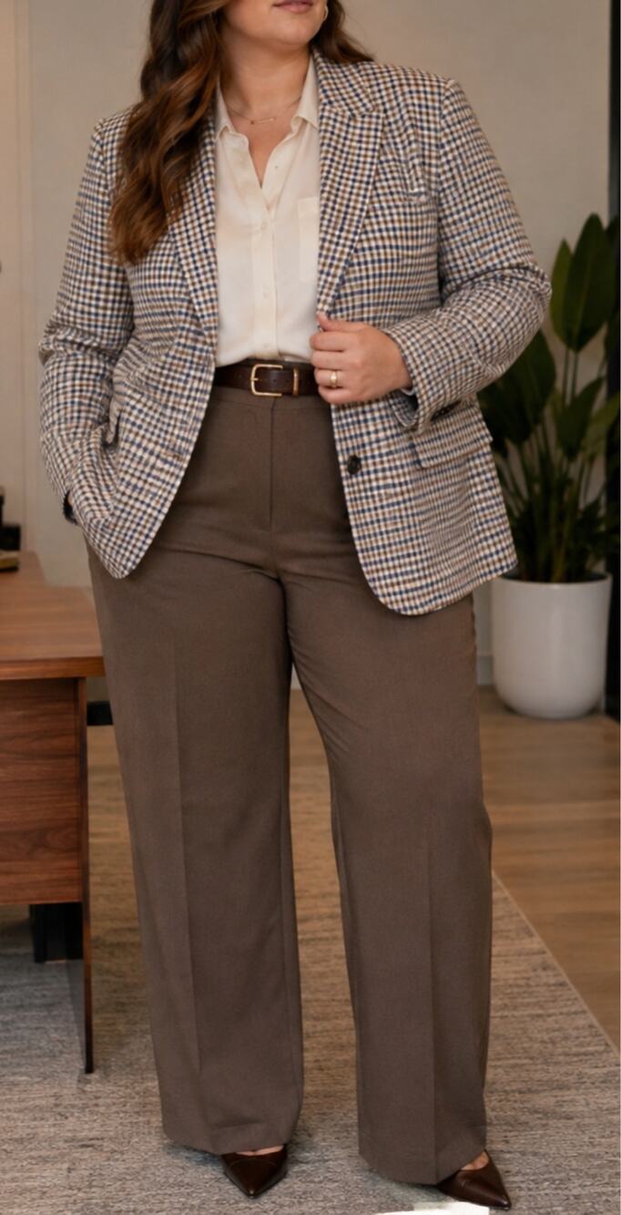 J.Crew Italian Wool Plaid Boyfriend Blazer Oversized Plus Size 22